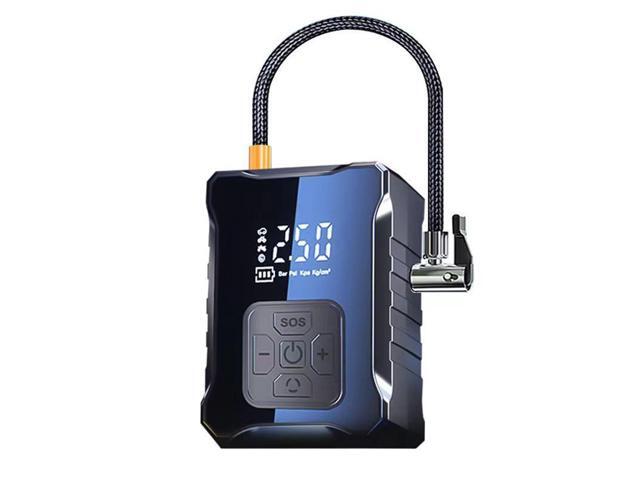 Fresh Fab Finds 150PSI Cordless Tire Inflator w/ Car Charger, LED Light & Power Bank - Black - One size