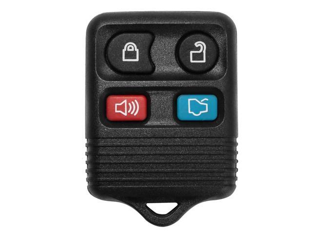 Fresh Fab Finds 2 Keyless Entry Car Key Remote Key Fob Case Button Pad Replacement for Ford Escape Mustang Explorer CWTWB1U331 - Black - One size