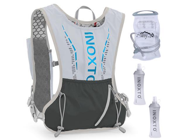 Fresh Fab Finds Sport Hydration Vest Running Backpack with 15oz 50oz Water Bladder Adjustable Strap Storage Bag for Trail Running Marathon Race...