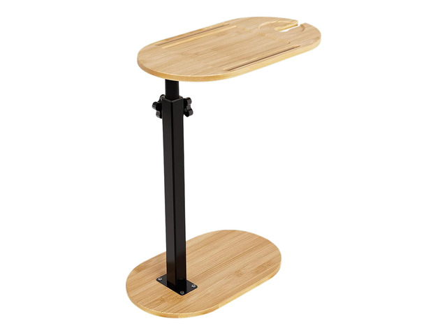 Fresh Fab Finds C-Shaped Bathtub Tray Table With Adjustable Height 360° Rotatable Desktop Freestanding Bath Caddy Against Wall Couch Bed Sofa Side...