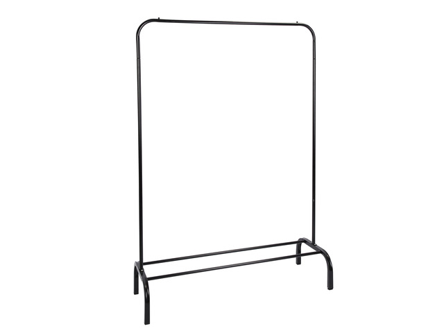 Fresh Fab Finds 33lbs Loading Garment Racks Freestanding Clothing Racks Clothes Rack Stands Organizer with Bottom Shelf for Dormitory Home - Black...