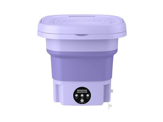 Fresh Fab Finds Foldable Portable Washing Machine with Detachable Drain Basket - 3 Modes, Electric - Ideal for Underwear, Socks, Towels, Baby...