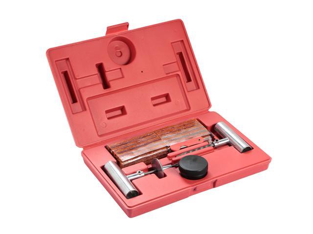 Fresh Fab Finds 57 Pcs Universal Tire Repair Tools Kit Flat Tire Puncture Repair Tools for Cars Trucks - Orange - One Size