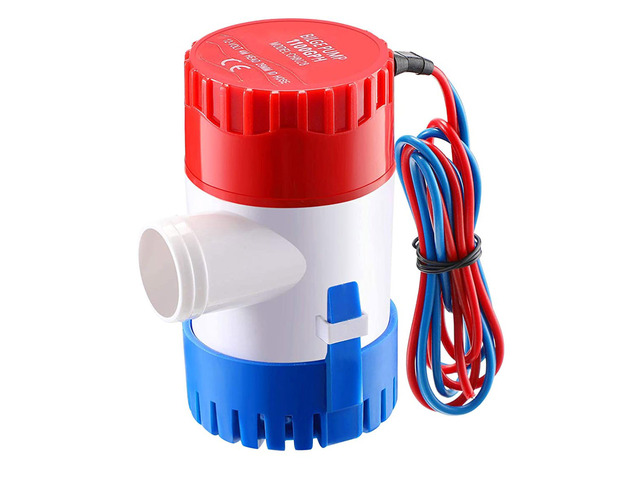 Fresh Fab Finds Bilge Pump For Boats 12V 1100GPH Submersible Marine Boat Bilge Non-Automatic Electric Water Pump For Ponds Pools Spas Silent Boat...