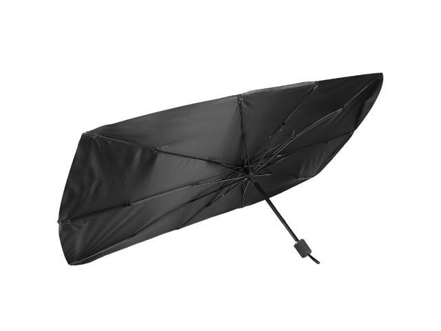 Fresh Fab Finds Car Sunshade Umbrella Foldable Sun Visor Protector Car Windshield Reflector Umbrella - Black - One size