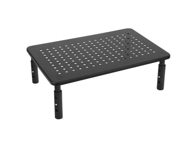 Fresh Fab Finds Adjustable Monitor Stand Riser 3 Height Ventilation PC Laptop Printer Organizer - Black - One size