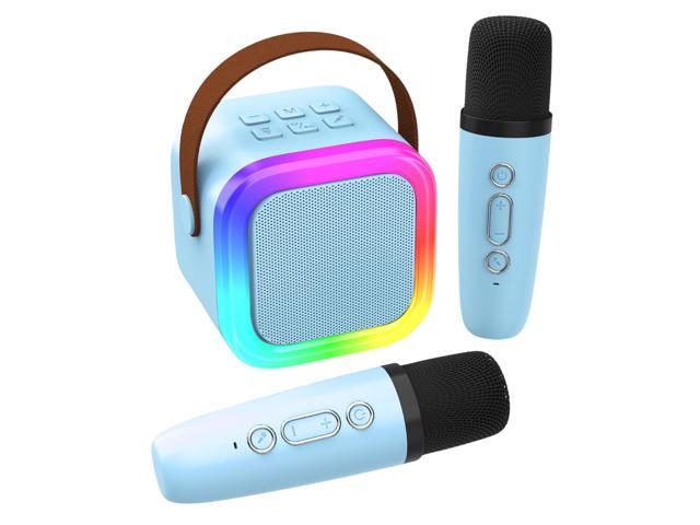 KENRO Portable Karaoke Machine Bluetooth Speaker with Wireless Microphone, Clear and Loud Sound - Blue - No Size