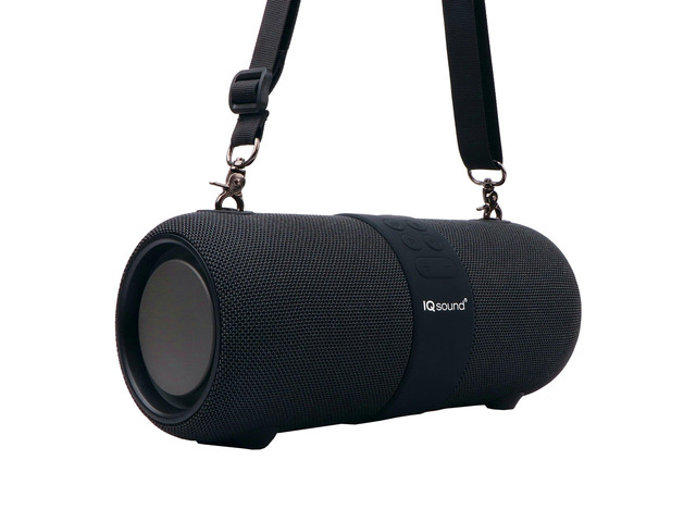Supersonic Portable Bluetooth Speaker with TWS & Voice Recognition - Black