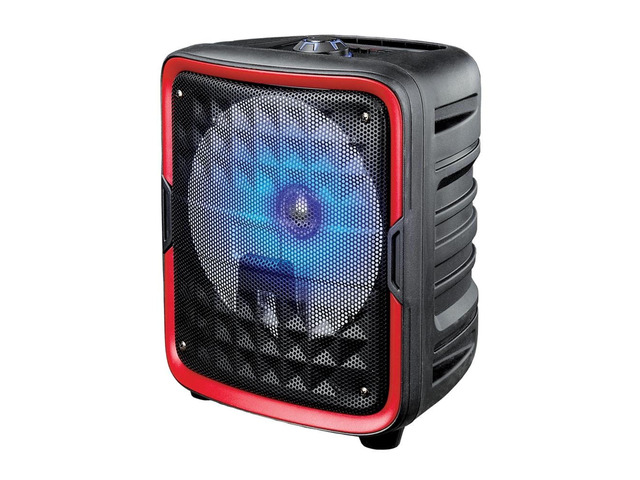 Supersonic 8' Bluetooth Speaker with True Wireless Technology - Red