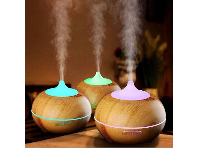 Vista Mistyrious Essential Oil Humidifier Natural Oak Design With Easy Remote - OAK