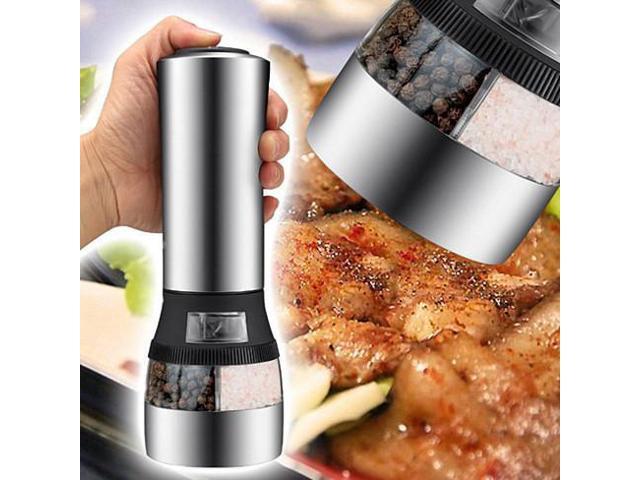 Vista Perfect Blend Electric Salt And Pepper Grider - Silver