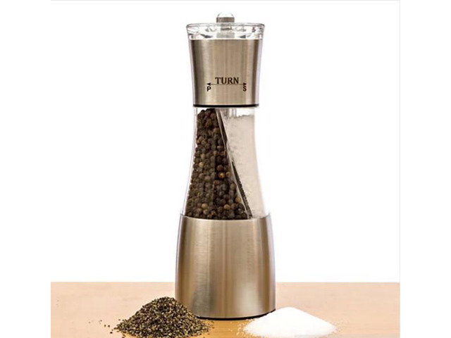 Vista TWIN TWISTER Salt And Pepper Crusher - Silver