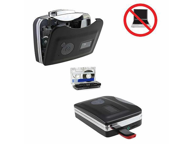 Vista Portable Cassette To MP3 Converter No Computer Needed - Black