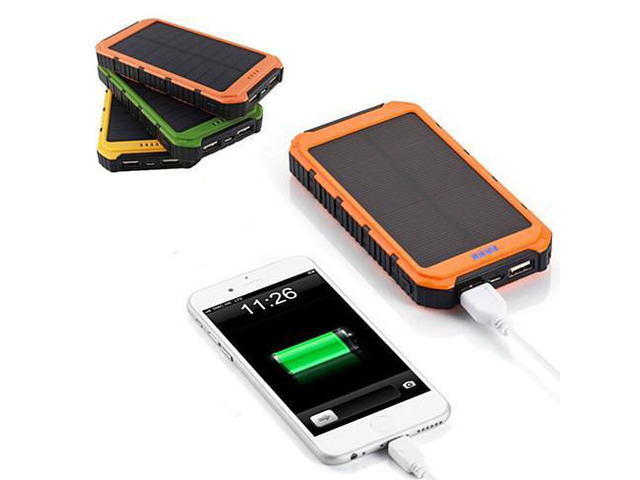 Vista Roaming Solar Power Bank Phone or Tablet Charger - Yellow