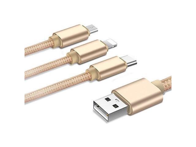 Multi-Phone 3-in-1 Master Charging Cable - Silver
