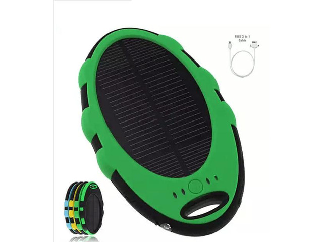 Solar Green PowerLeaf Charge Extender for your Smart Phones and Gadgets - Yellow