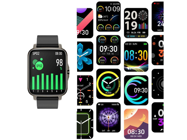 Vista Lifestyle Smart Watch Heart Health Monitor And More - SILVER GRAY