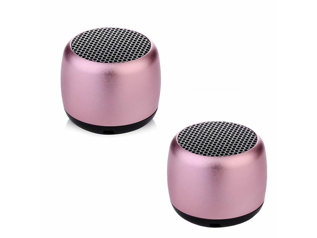 Vista Little Wonder Solo Stereo Multi Connect Bluetooth Speaker 2/Pak - ROSEGOLD