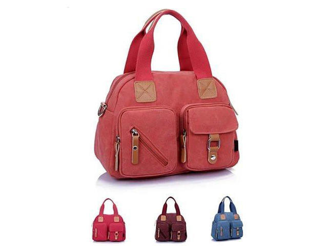 Vista Savvy Cargo mini Canvas Bag by Journey Collection - Red