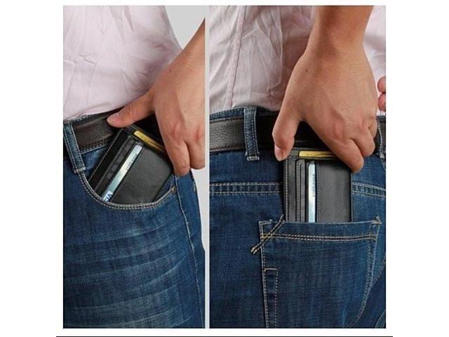 Vista No Show Wallet With RFID Safe - Brown