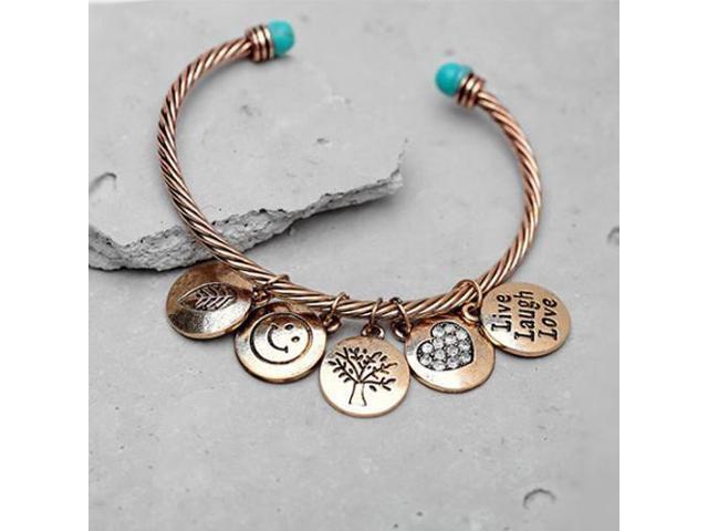 Vista Love Much Bracelet Makes You Live Laugh Love - Silver
