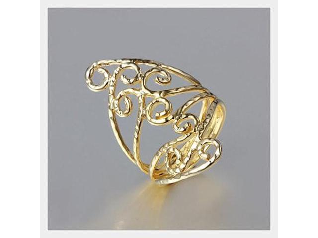 Vista Swirl & Twirl - The 18kt Gold Plated Fine Filigree Ring - Rose Gold