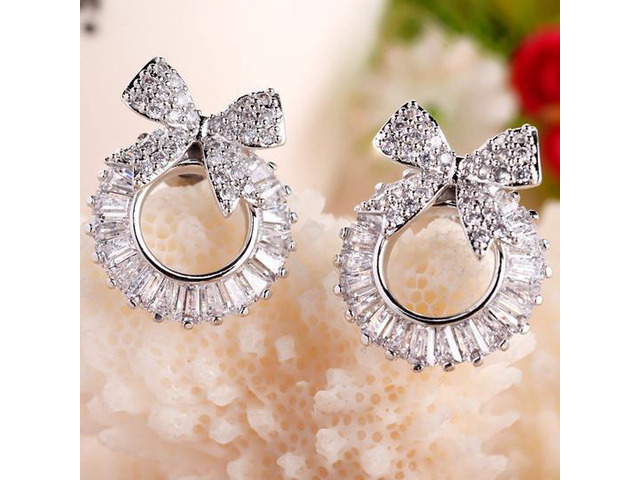 Vista Gifted With Love Boutique Statement Stud Earrings - Silver
