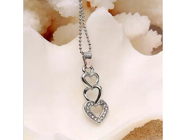 Vista Love Story Three Phases Of Love Necklace - Silver