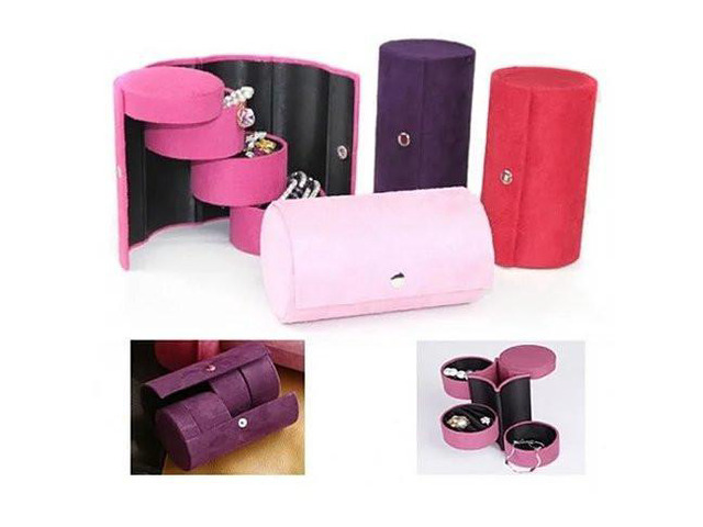Vista Jewel Roll for Travelers or Anyone - Your personal jewels neatly organized in easy to carry roller case - Purple