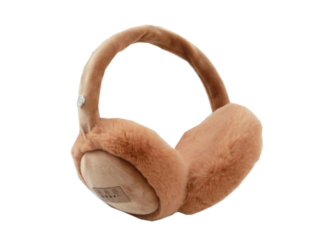 Vista Fuzzy Wuzzy Bluetooth Headphones - CHOCOLATE