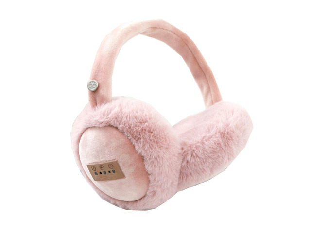 Vista Fuzzy Wuzzy Bluetooth Headphones - PINK