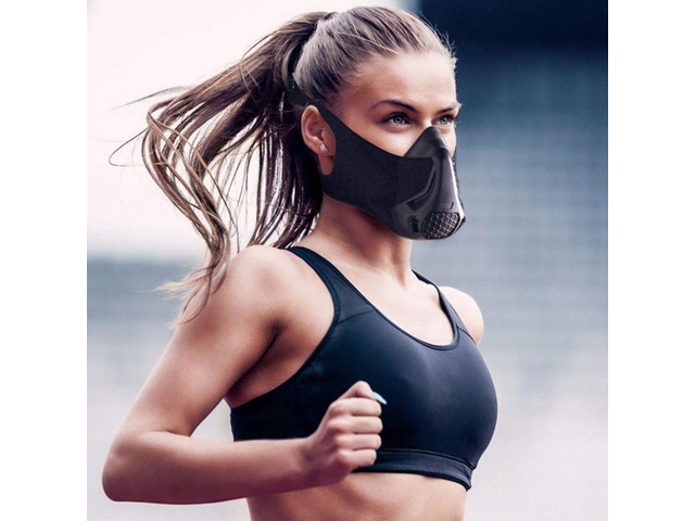 Vista Elevation Resistance Training Cardio Workout Sports Mask With 24 levels - Black