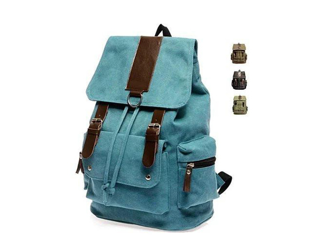 Vista Back to Campus Canvas Backpack - 4 Colors! - Sage