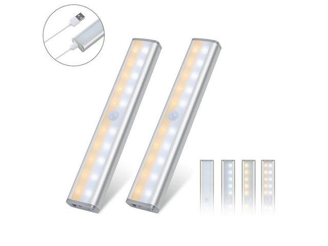 Vista Let There Be Light 20 Motion LED Lights Rechargeable Battery - White
