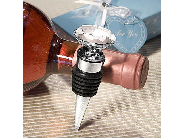 Vista Wine And Shine Diamond Wine Stopper - Clear / No Color