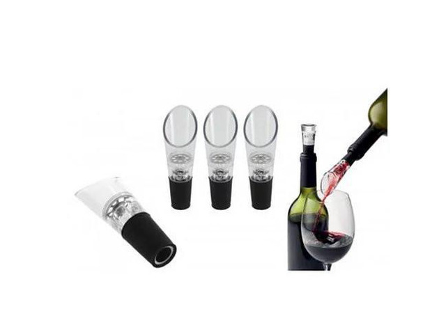 Vista Wine Aerators Decanting Spout For Wine Bottles - Clear