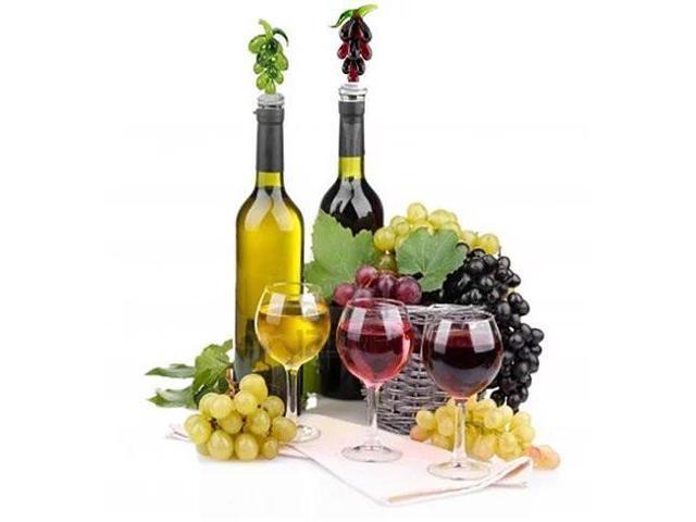 Vista Hearty Wines Pair Of Wine Stoppers For Wine Lovers - Clear / No Color