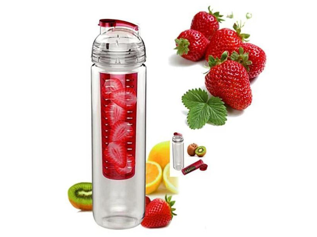 Vista Fruitcola Dome Fruit Infuser Water Bottle - Black