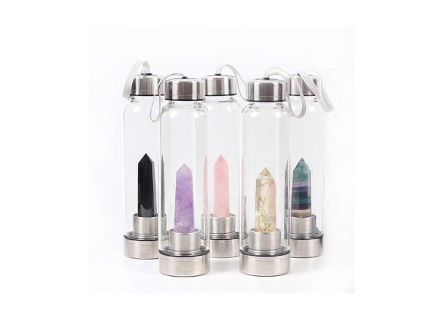 Vista Pure Essence Natural Stone Infused Water In Glass Bottle - Citrine