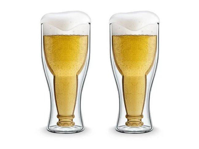 Vista Bottoms Up Cheers N Beers Bottle In Cup - Clear/No Color
