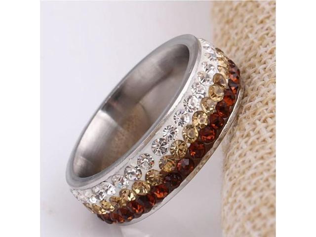 Vista Cocktail & Mocktail Rings CZ Crystals With Ombre Effect - Fruity Wine