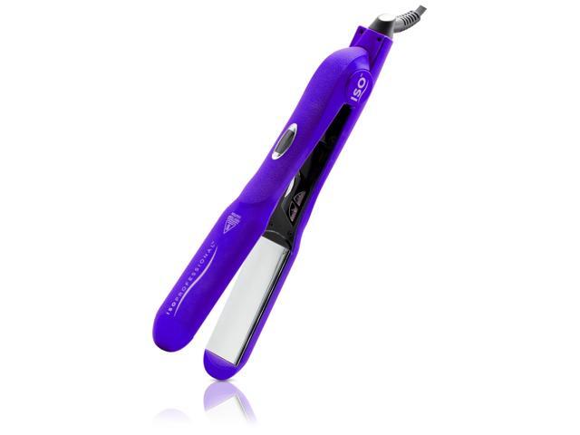 ISO Beauty Digital Infrared Technology 1.5' Titanium-Plated Flat Iron - Gold Collection - Purple