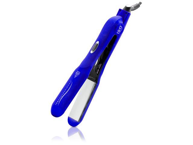 ISO Beauty Digital Infrared Technology 1.5' Titanium-Plated Flat Iron - Gold Collection - Blue