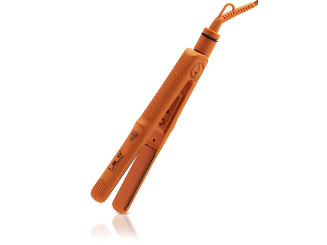 ISO Beauty Turbo Silk 1' Titanium-Plated Single Pass Flat Iron - Orange