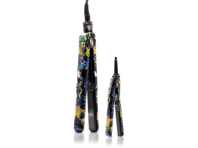 ISO Beauty Black Dragon Tattoo Duo 1.25' & 0.5' 100% Ceramic Ultra-Smooth Flat Iron Set - Black Tattoo