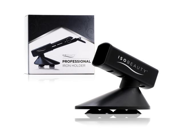 ISO Beauty Professional Flat Iron & Curling Wand Holder - Black