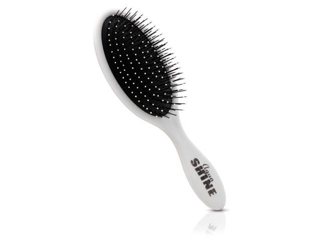 ISO Beauty AquaShine Wet & Dry Soft-Touch Paddle Hair Brush - White