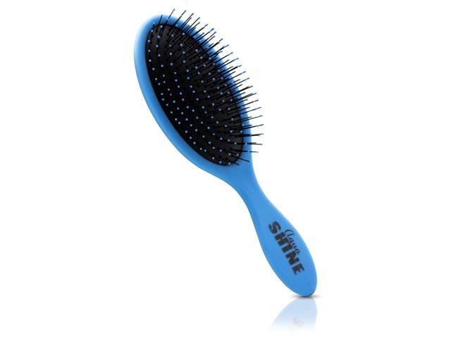 ISO Beauty AquaShine Wet & Dry Soft-Touch Paddle Hair Brush - Blue