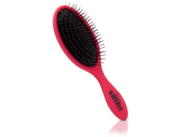 ISO Beauty AquaShine Wet & Dry Soft-Touch Paddle Hair Brush - Pink