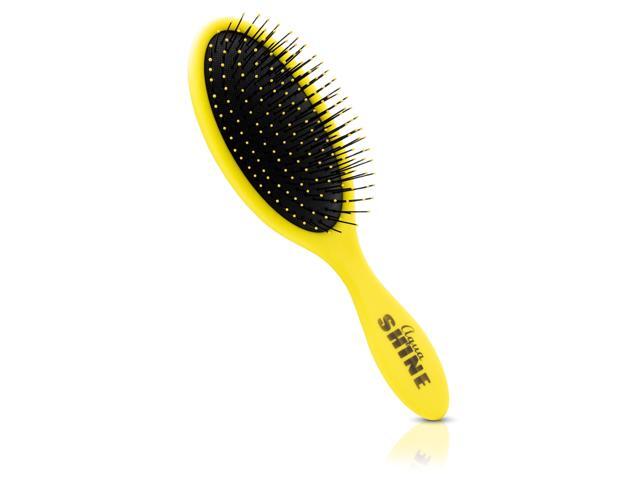 ISO Beauty AquaShine Wet & Dry Soft-Touch Paddle Hair Brush - Yellow